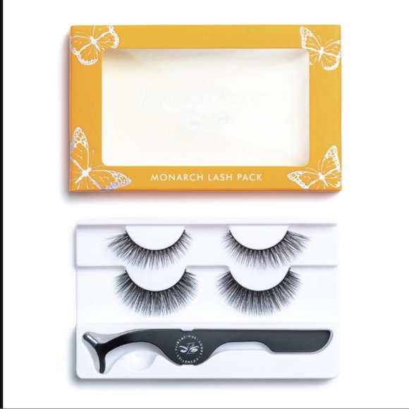 🔥 5/$50 BNIB Flirtatious Looks MONARCH Lashes Pack Bundle Duo w/applicator Silk - Picture 3 of 6